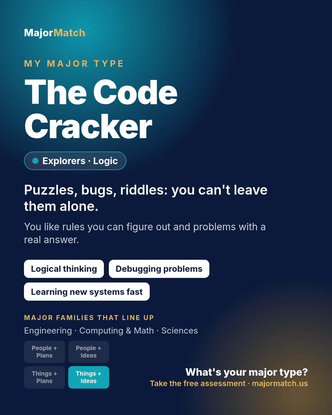 The Code Cracker major type card